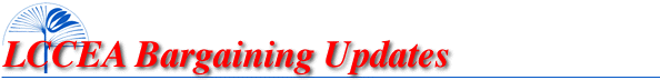 LCCEA Bargaining Updates