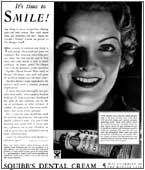 Advertisement for Squibb Dental Cream