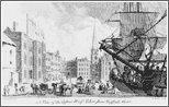 A view of the Custom House, taken from Traffords Wyent, Liverpool, 1773. 