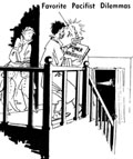 September 1954 cartoon from the pacifist journal Fellowship