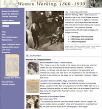 Women Working web site screenshot