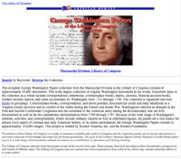 George Washington Papers at the Library of Congress, 1741–1799