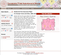 Sanborn&reg; Fire Insurance Maps for Georgia Towns and Cities