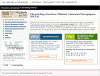 Chronicling America: Historic American Newspapers