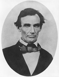 This photograph of Abraham Lincoln was taken on October 1, 1858, after he had delivered a campaign speech in Pittsfield, Illinois, in his unsuccessful bid for the U.S. Senate. His shrewd but defensive gaze and correct dress reveal him as a cautious, astute, and determined politician. Photograph by Calvin Jackson. Courtesy Library of Congress, Prints and Photograph Division, LS-USZ6-2446.