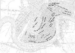 Cost surface map of historic New Orleans
