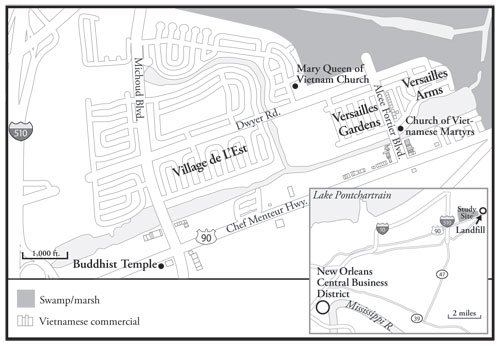 Map of Village de L’Est