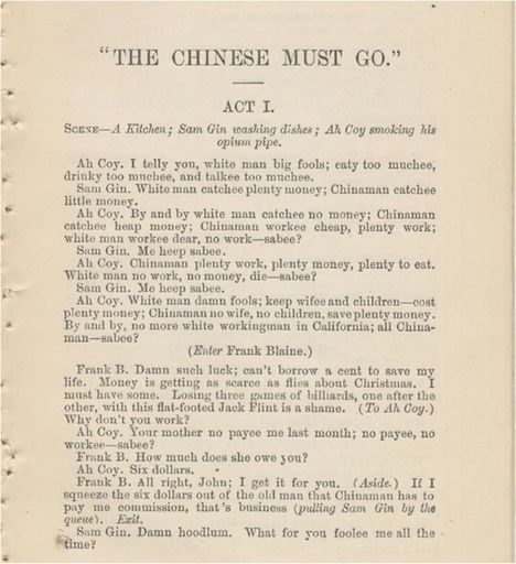 The Chinese Must Go