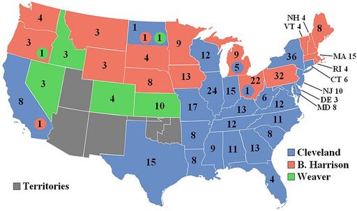 1892 Electoral College Vote