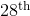28^{\mathrm{th}}