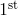 1^{\mathrm{st}}